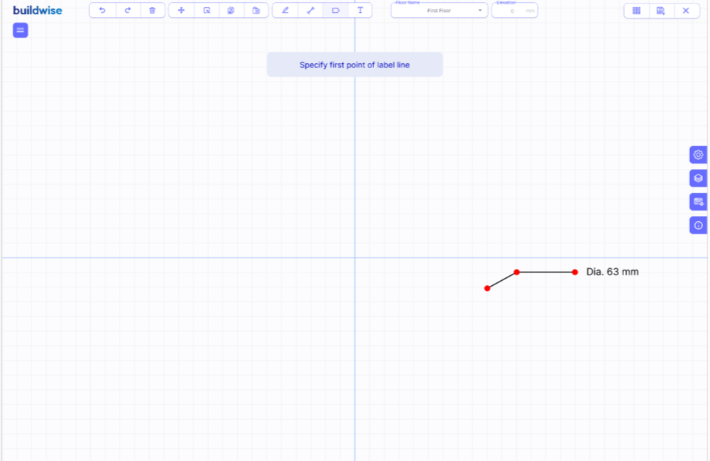 BuildWise · Web-based MEP design and takeoff tool detail