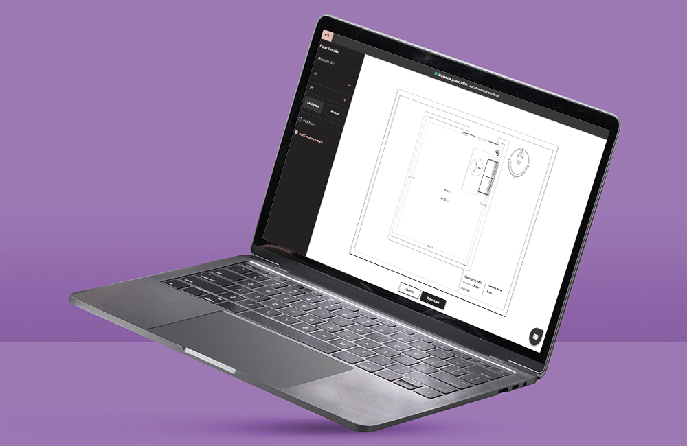 Foyr Inc. · Floor plan export tool detail