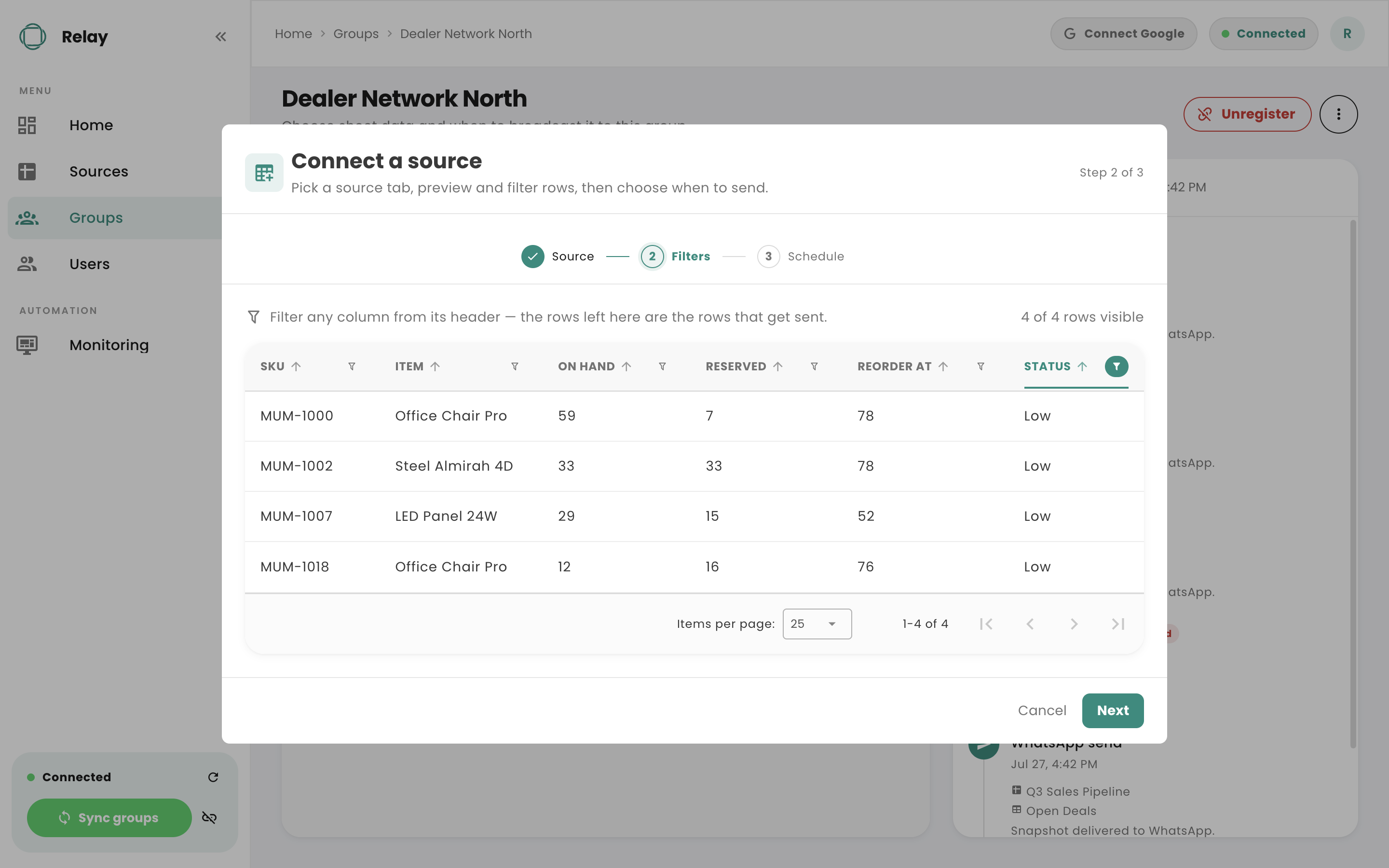 Omni Relay: The rows this audience gets