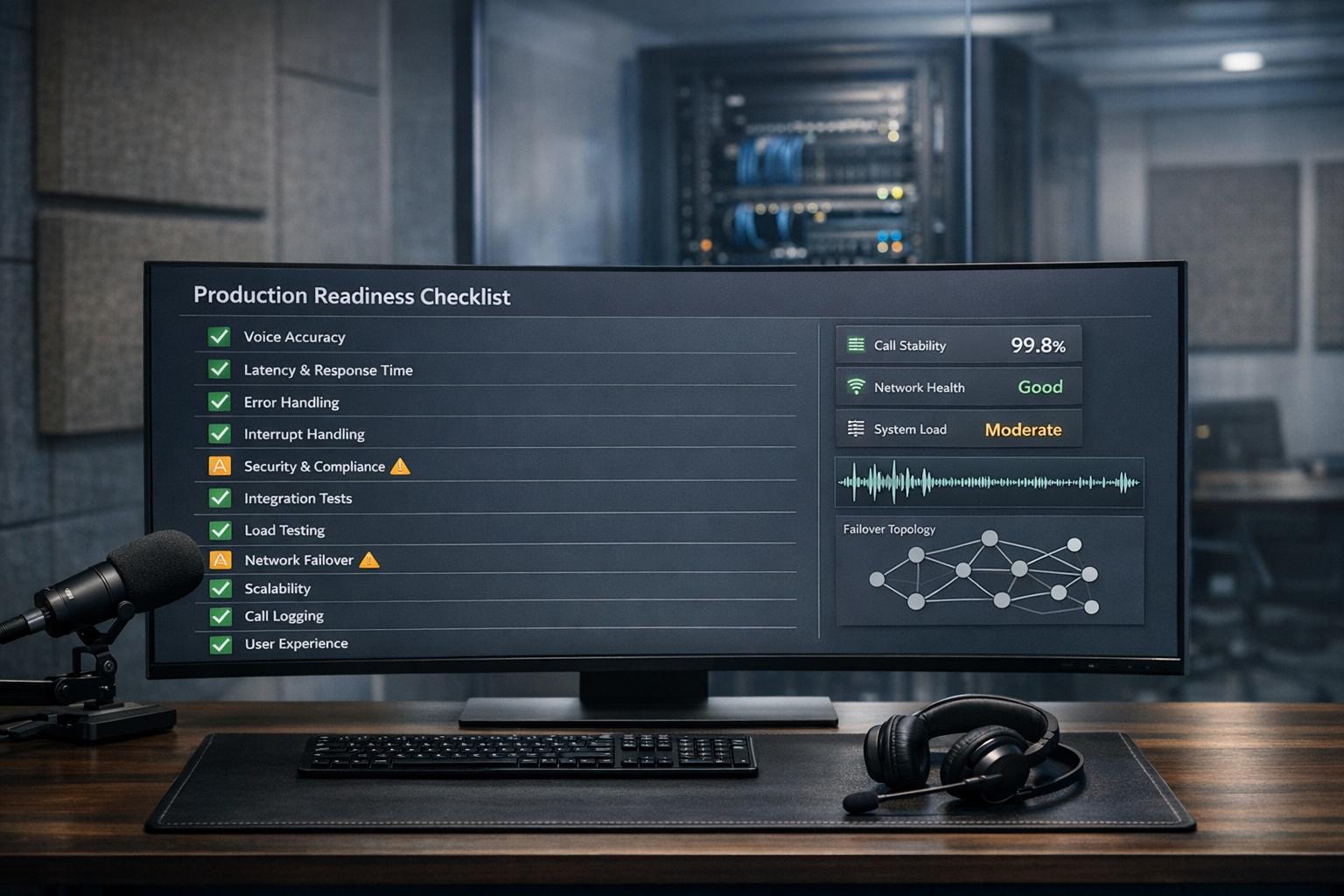 Voice Agent Production Readiness Checklist: 11 Things to Stress Test Before Enterprise Deployment