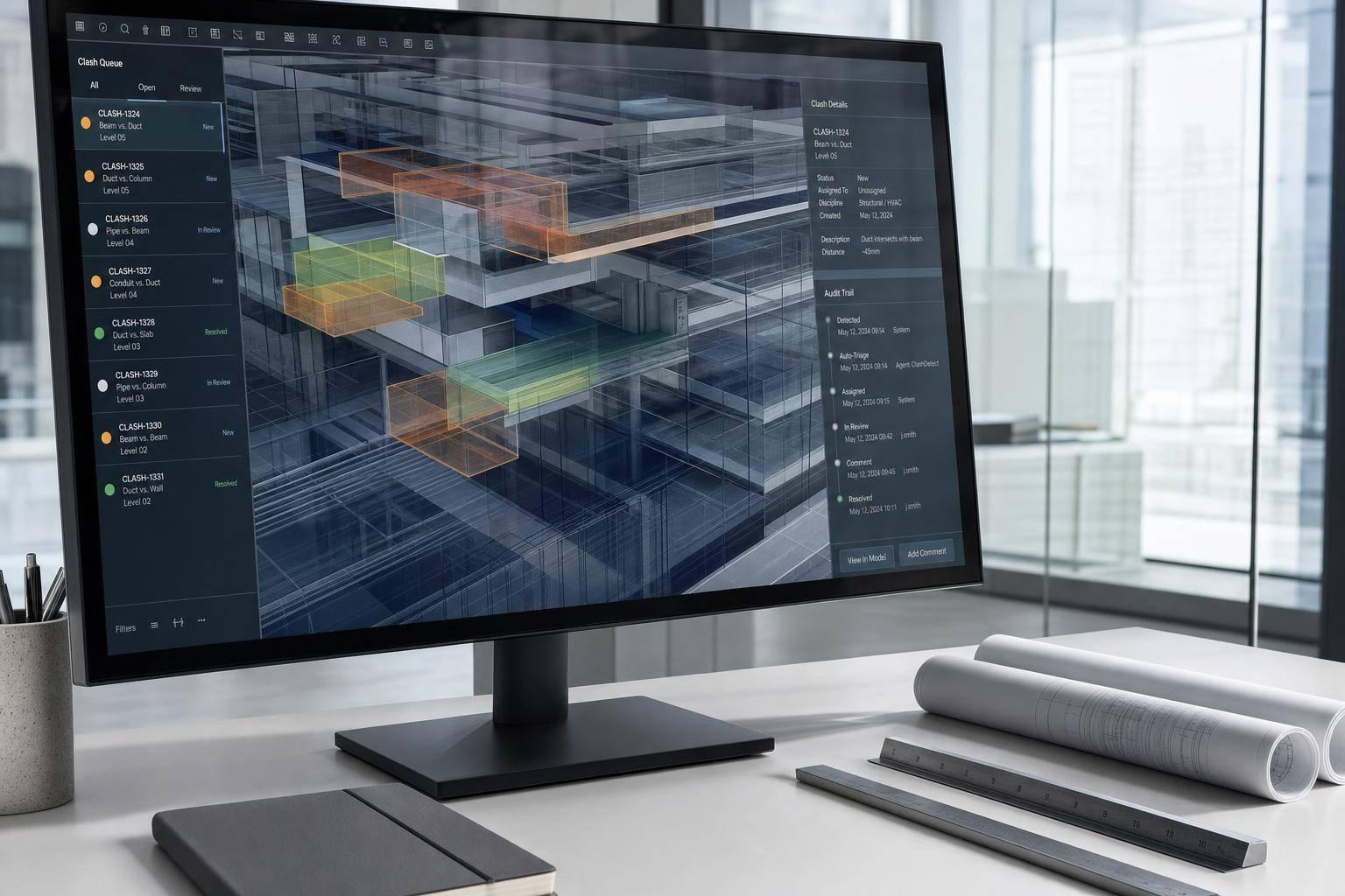 Agentic BIM: How Background Clash-Detection Agents Will Reshape Construction SaaS